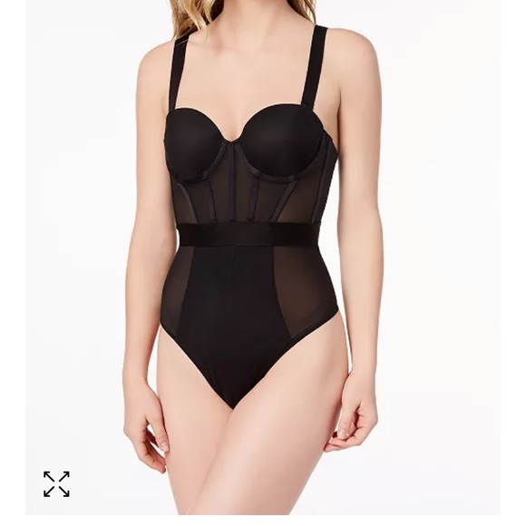 DKNY Soft Tech Mesh Bodysuit NWOT - Picture 4 of 5